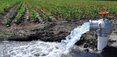 La extracción de agua.