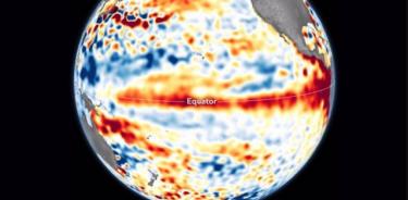 Efecto de El Niño en el Pacífico en 2023.