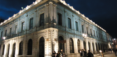 Fachada del edificio del Nacional Monte de Piedad