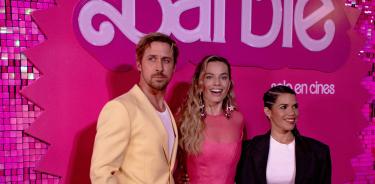 Ryan Gosling, America Ferrara y Margot Robbie, protagonistas de ‘Barbie’