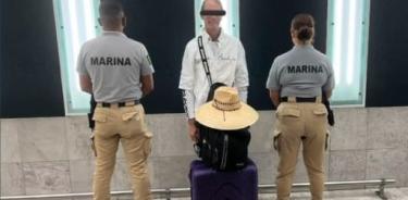 Un sujeto de procedencia extranjera pretendía viajar desde el AICM hacia la ciudad de Londres con 5.6 kilogramos de metanfetaminas que tenía como destino Israel.