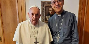 El papa Francisco junto al también argentino Victor Manuel Fernández, recién nombrado nuevo prefecto de la Fe