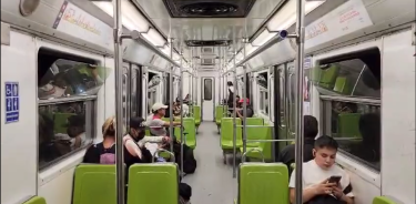 Captura tomada del video difundido por el Metro CDMX