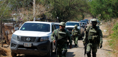 Militares en la zona de Tlajomulco