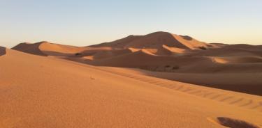 Imagen del desierto del Sahara.