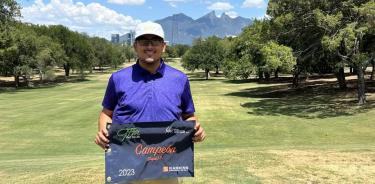 Miguel Garza jugó su mejor golf en Monterrey
