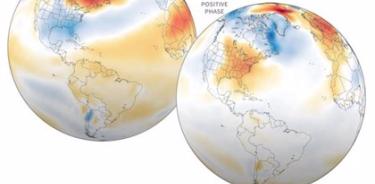 Cambios en los patrones atmosféricos a gran escala pueden estar contribuyendo a la persistente 'mancha fría' en el Atlántico Norte, que se ha relacionado con cambios en la circulación oceánica.