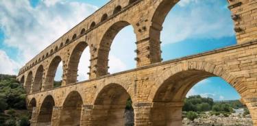 Acueducto romano de Gard.