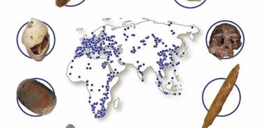 Mapa que muestra la distribución de sitios africanos, asiáticos y europeos en ROAD.