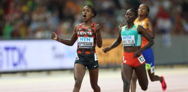 Faith Kipyegon intimidó a sus rivales con un ritmo intenso
