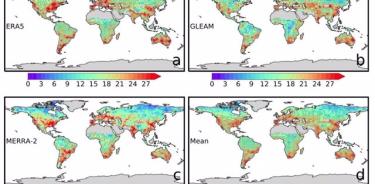 Mapa global de sequía a lluvias intensas.