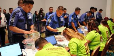 Conteo  de boletas en encuesta de Morena