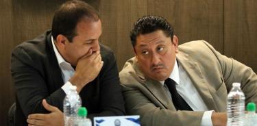 Cuauhtémoc Blanco, gobernador de Morelos y Carmona Gándara, fiscal del Estado