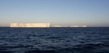 Imagen parcial del iceberg gigante A-68.