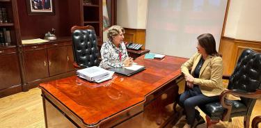 Alcaldesa de Tecámac aborda pendientes con Delfina Gómez