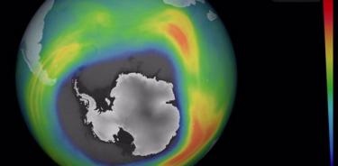 Agujero de la capa de ozono en el invierno austral de 2023.