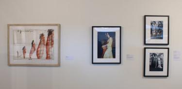 : Algunas de las piezas de la muestra exposición “Coordenadas móviles. Redes de colaboración entre mujeres en la cultura y el arte (1975-1985)”.