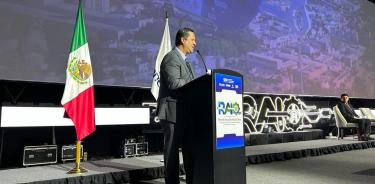 El Gobernador de Guanajuato, Diego Sinhue, durante la Reunión Anual de Industriales 2023