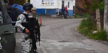 Elementos del Ejercito Mexicana y Guardia Nacional en Chiapas
