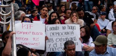 Protesta de trabajadores del Poder Judicial