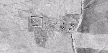 Un presunto puesto de avanzada romano previamente indocumentado en el desierto sirio cerca de la frontera con Turquía.