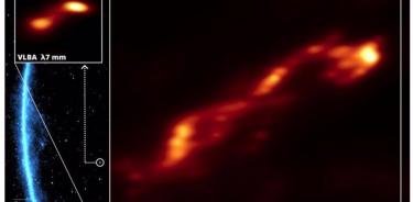 Imagen de alta resolución del chorro relativista en el blázar 3C 279 obtenida con RadioAstron.