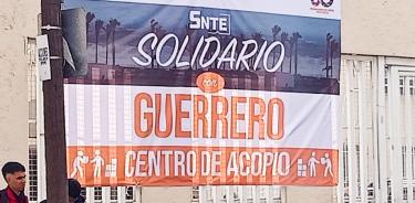 El SNTE envío las primeras 3 mil despensas de ayuda para las personas afectadas en Acapulco.