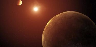 Recreación que muestra dos de los siete planetas descubiertos orbitando una estrella similar al Sol. El sistema, llamado Kepler-385, fue identificado utilizando datos de la misión Kepler de la NASA.