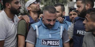 Periodistas en la Franja de Gaza
