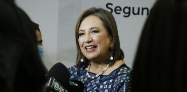 Xochitl Galvez previo a pedir licencia en el Senado para dedicarse a la precampaña presidencial