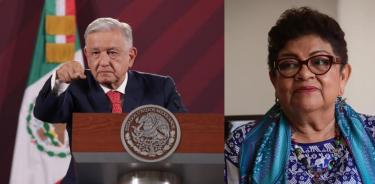 Andrés Manuel López Obrador y Ernestina Godoy