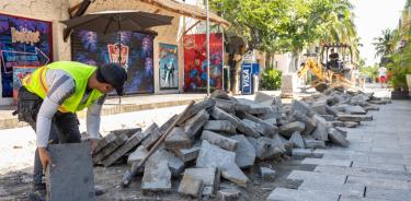 Rehabilitación de la calle Quinta Avenida en Riviera Maya