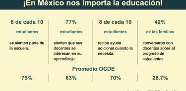 La sociedad mexicana ha mostrado más interés en la educación, que el gobierno, según la OCDE.