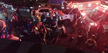 Dos peregrinos mueren atropellados y doce resultan lesionados en la autopista México - Puebla