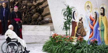 Francisco, durante su audiencia semanal del miércoles en la sala Pablo VI del Vaticano
