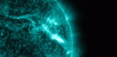 l Observatorio de Dinámica Solar de la NASA capturó esta vista de una erupción solar de clase X2,8 que entró en erupción el 14 de diciembre de 2023.