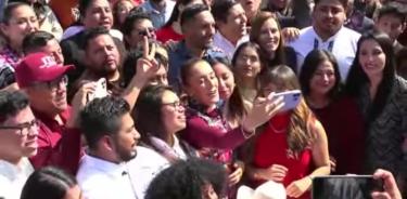 jJóvenes de todo el país se suman a la precampaña de la precandidata única a la Presidencia de la República, Claudia Sheinbaum Pardo