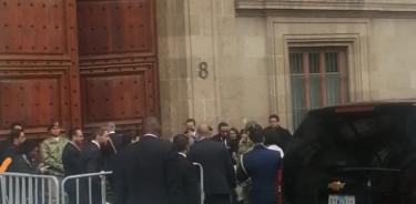 Arribo de funcionarios del gobierno de Joe Biden de Palacio Nacional.