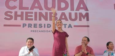 Claudia Sheinbaum desde Yucatán rechaza campaña de desprestigio contra la Cuarta Transformación y refuta: el estado más inseguro del país es Guanajuato, gobernado por el PANA