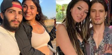 La mexicana liberada Ilana Gritzewski junto a su novio Matan Zangauker, aún en poder de Hamás, al igual que el mexicano Orión Hernández, en la foto junto a la que era su novia, Shani Louk, asesinada por los terroristas