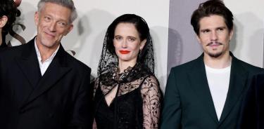 Los actores Vincent Cassel, Eva Green y François Civil.