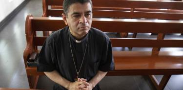 Foto fechada el 20 de mayo de 2023, que muestra al obispo nicaragüense Rolando Álvarez, en Managua