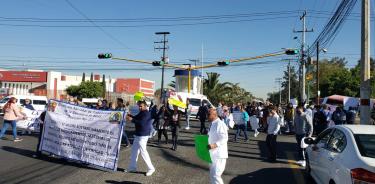 Protestas de médicos en Edomex