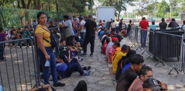 Migrantes en su mayoría de Haiti, están en espera de su regularización migratoria Tapachula, Chiapas/