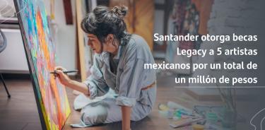 Los estudiantes mexicanos son becados con el apoyo de los tarjetahabientes de Santander.