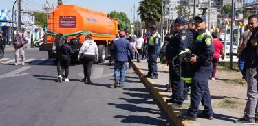 Protesta en Azcapotzalco por falta en suministro de agua