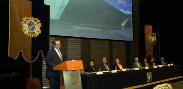 El rector de la UNAM, Leonardo Lomelí, encabezó la celebración del MUAC.