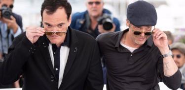 El cineasta Quentin Tarantino y el actor Brad Pitt.
