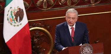 Andrés Manuel López Obrador, presidente de México durante la entrega iniciativas de Reforma a la Constitución