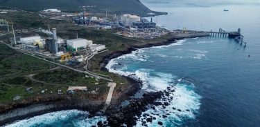 La terminal de gas en construcción al norte de Ensenada